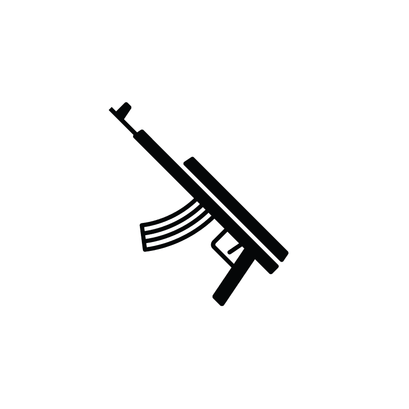 An icon of a gun