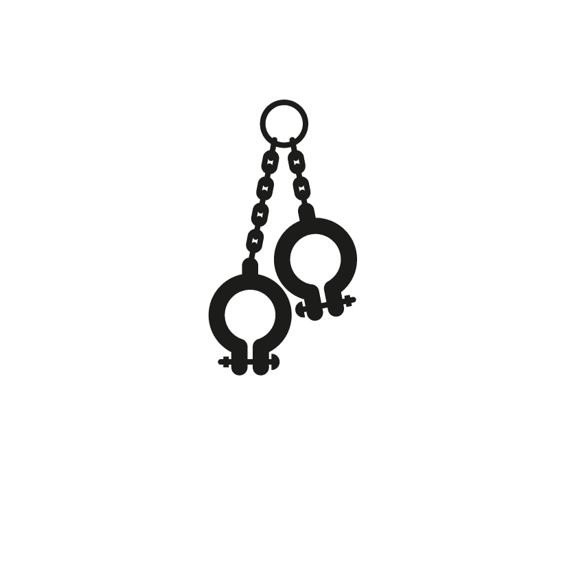 An icon of chains and handcuffs